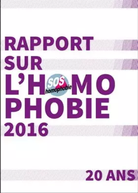 Couverture du produit · Rapport sur l'homophobie 2016