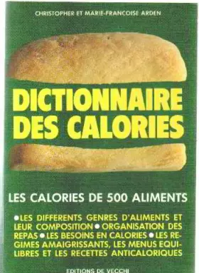 Couverture du produit · Dictionnaire des Calories