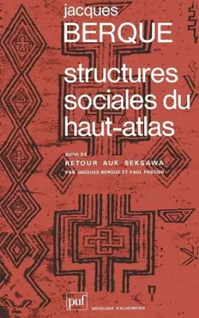 Couverture du produit · Structures sociales du Haut-Atlas