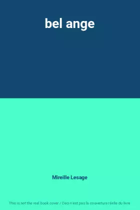Couverture du produit · bel ange
