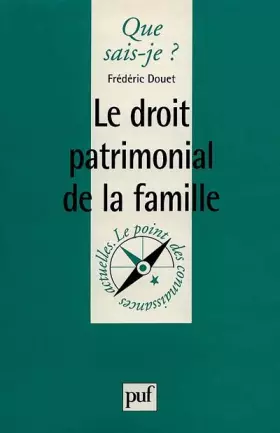 Couverture du produit · Le Droit patrimonial de la famille