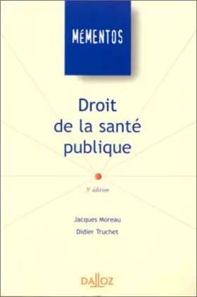Couverture du produit · Droit de la santé publique