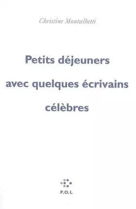 Couverture du produit · Petits déjeuners avec quelques écrivains célèbres