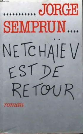 Couverture du produit · Netchaiev est de retour
