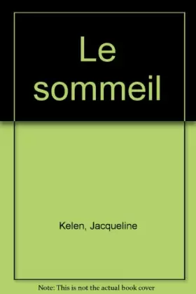 Couverture du produit · Le sommeil