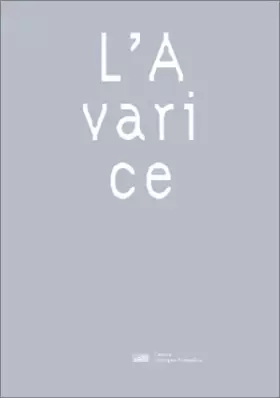 Couverture du produit · L'avarice