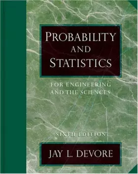 Couverture du produit · Probability and Statistics for Engineering and the Sciences