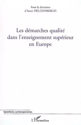 Couverture du produit · Les démarches qualité dans l'enseignement supérieur en Europe