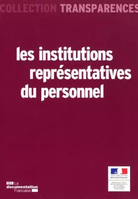 Couverture du produit · Les institutions représentatives du personnel