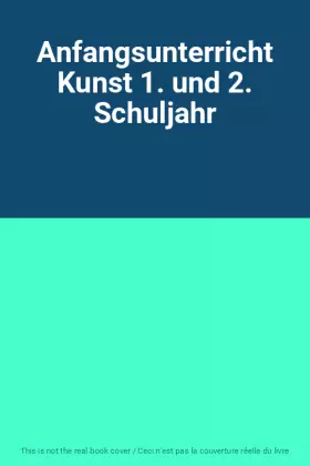 Couverture du produit · Anfangsunterricht Kunst 1. und 2. Schuljahr