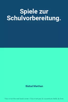 Couverture du produit · Spiele zur Schulvorbereitung.