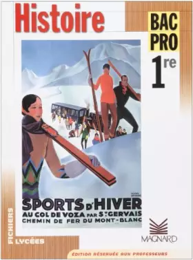 Couverture du produit · Histoire-Géographie Bac Pro 1ère: Edition réservée aux professeurs