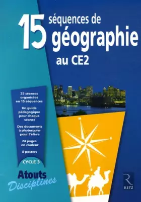 Couverture du produit · 15 séquences de géographie au CE2 (Enseignant)