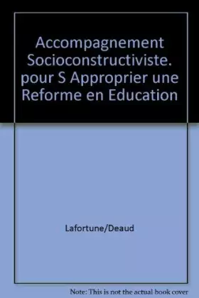 Couverture du produit · Accompagnement socioconstructiviste