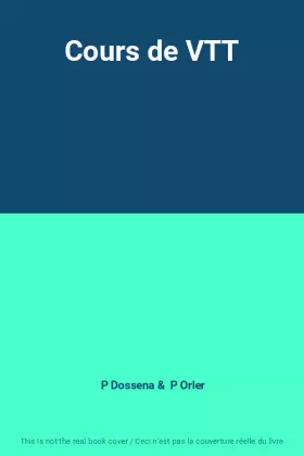 Couverture du produit · Cours de VTT