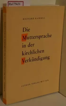 Couverture du produit · Die Muttersprache in der kirchlichen Verkündigung