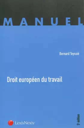 Couverture du produit · Droit européen du travail