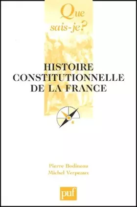 Couverture du produit · Histoire constitutionnelle de la France