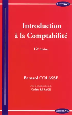 Couverture du produit · Introduction à la comptabilité