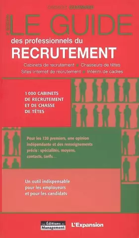 Couverture du produit · Le guide des professionnels du recrutement (6ème édition)