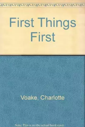 Couverture du produit · First Things First