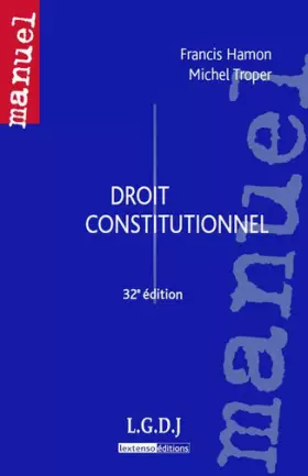 Couverture du produit · Droit constitutionnel