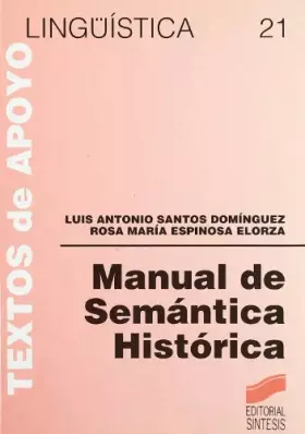 Couverture du produit · Manual de semántica histórica