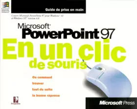 Couverture du produit · PowerPoint 97 en un clic de souris