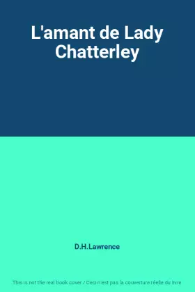Couverture du produit · L'amant de Lady Chatterley