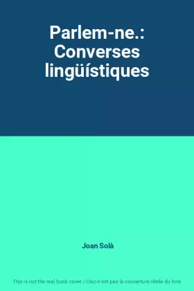 Couverture du produit · Parlem-ne.: Converses lingüístiques