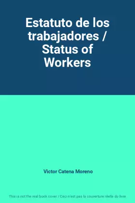 Couverture du produit · Estatuto de los trabajadores / Status of Workers