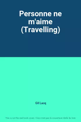 Couverture du produit · Personne ne m'aime (Travelling)