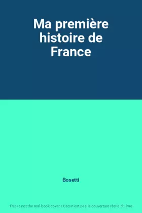 Couverture du produit · Ma première histoire de France
