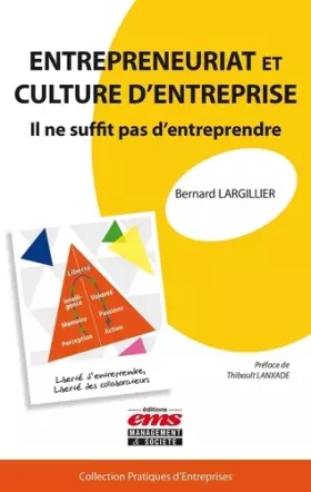 Couverture du produit · Entrepreneuriat et culture d'entreprise: Il ne suffit pas d'entreprendre.
