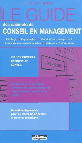 Couverture du produit · Le guide des cabinets de conseil en management