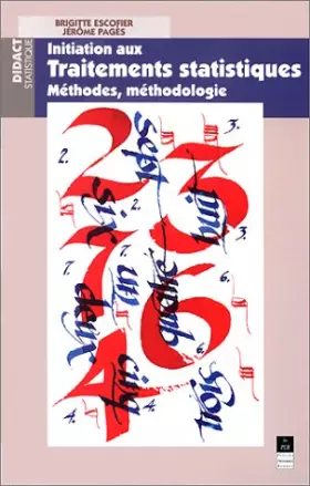 Couverture du produit · Initiation aux traitements statistiques