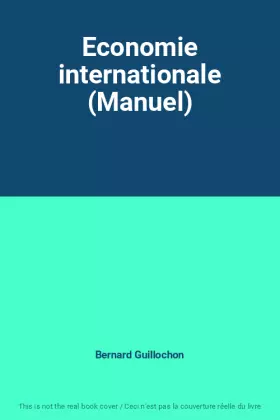 Couverture du produit · Economie internationale (Manuel)