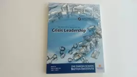 Couverture du produit · An Executive Briefing on Crisis Leadership