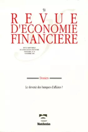 Couverture du produit · Revue économique et financière, numéro 50, 1998