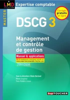 Couverture du produit · MANAGEMENT CONTROLE DE GESTION MANUEL/APPLICA  (Ancienne édition)