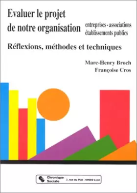 Couverture du produit · Evaluer le projet de notre organisation