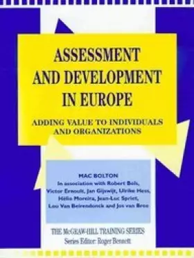 Couverture du produit · Assessment and Development in Europe: Adding Value to Individuals and Organizations