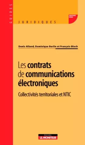 Couverture du produit · Les contrats de communications électroniques
