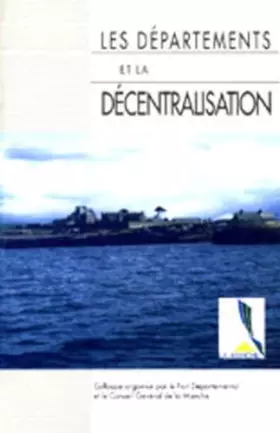 Couverture du produit · Le département et la décentralisation