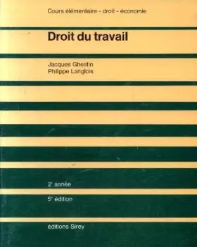 Couverture du produit · Droit du travail