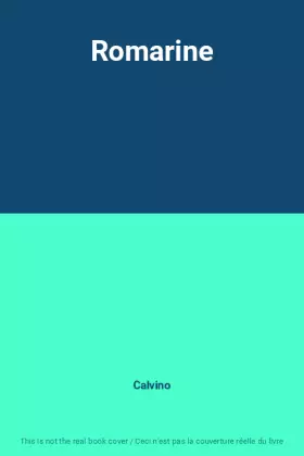 Couverture du produit · Romarine