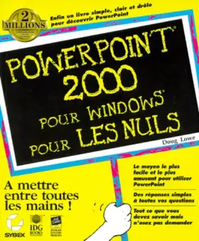 Couverture du produit · Powerpoint 2000 pour Windows pour les nuls
