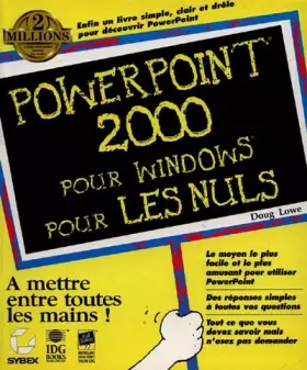 Couverture du produit · Powerpoint 2000 pour Windows pour les nuls