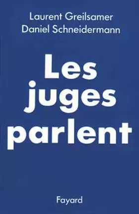 Couverture du produit · Les juges parlent