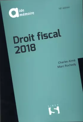 Couverture du produit · Droit fiscal 2018 - 16e éd.